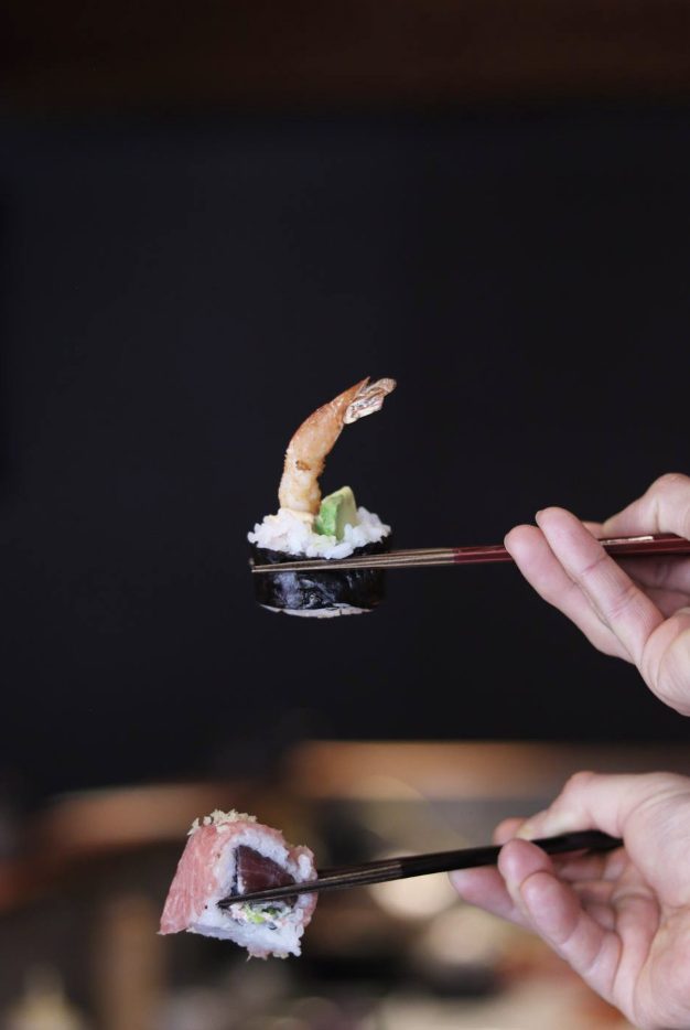 Sushi de langostino en Kuikku
